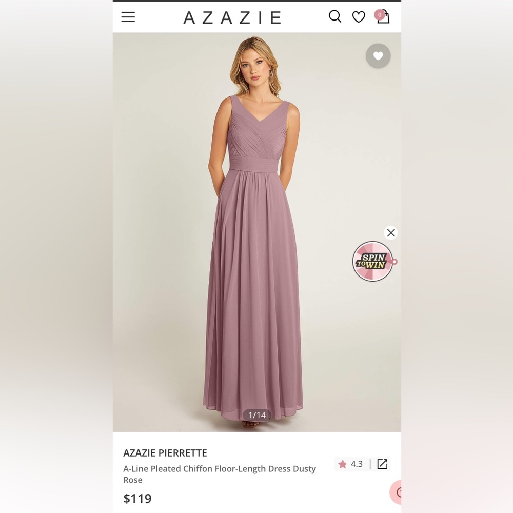 Azazie Pierrette Bridesmaid’s Dress